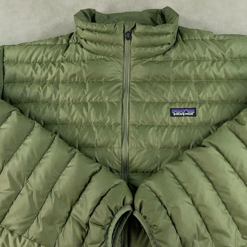 Vintage Patagonia Jacket Men's XL Green Goose Down Sweater Puffer Y2K 84673 - Picture 3 of 16